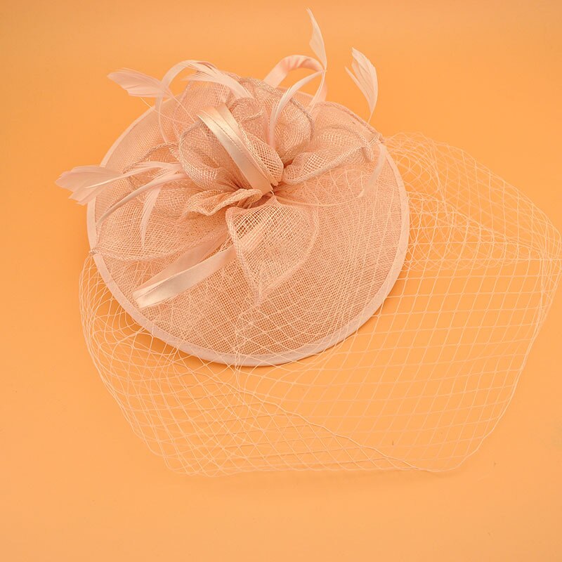Wedding Bridal Hats bridcage Veil Fascinators headpiece party hair accessories party Hat wedding accessories: Champagne