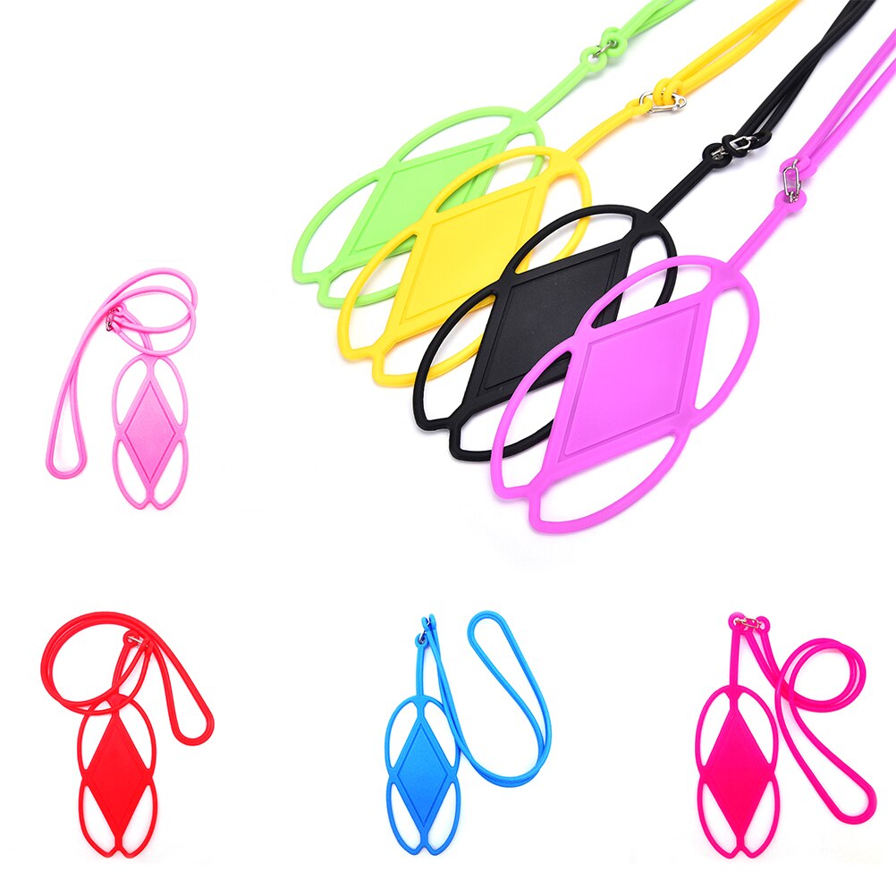 silicona Cordón de teléfono móvil soporte funda Universal teléfono cuello Correa collar Sling para iPhone 6 7 5S teléfono HTC