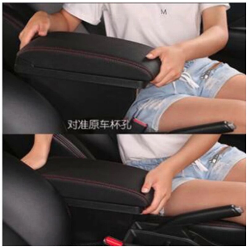 Accoudoir en cuir pour citroën C4 – , , 20132014, , , , boîte d&#39;interface USB, boîte de rangement, Modification