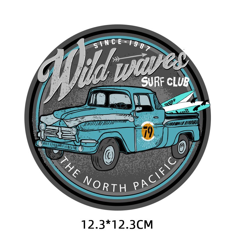 Ijzer Op Patches Voor Kleding Leuke Auto Trein Patches Diy T-shirt Applique Warmteoverdracht Vinyl Brief Mode Sticker Decoratie G: ZT1634