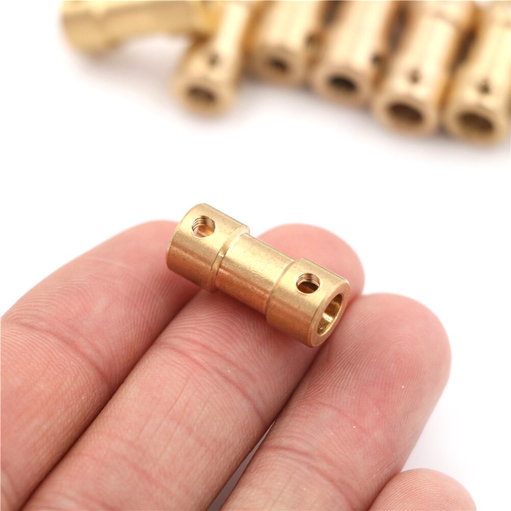 Metal Brass Flexible Motor Shaft Coupling Coupler Motor Transmission Connector Drive Shaft 2mm 5 Connector Boat Rc C22