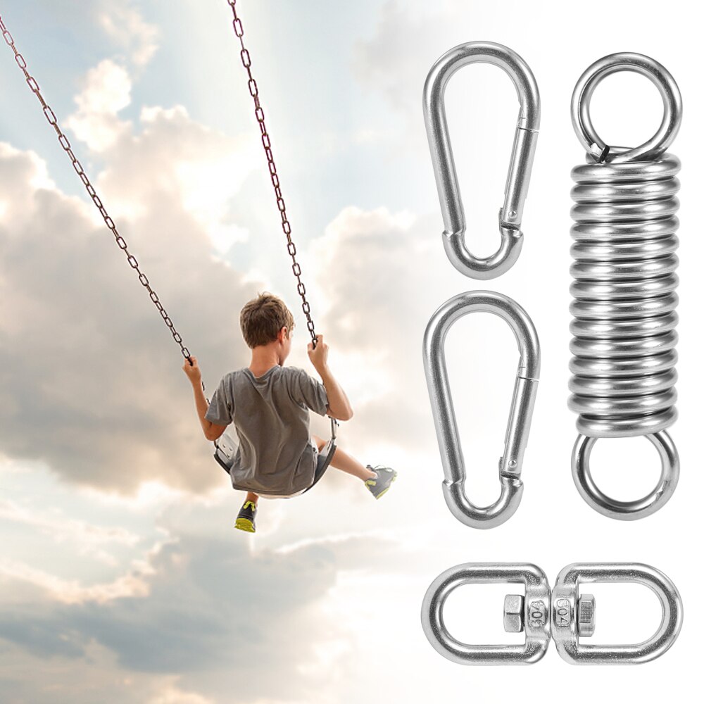 304 Stainless Steel Hammock Hanging Kit Swing Hanger Damping Spring Swing Spring Accessories