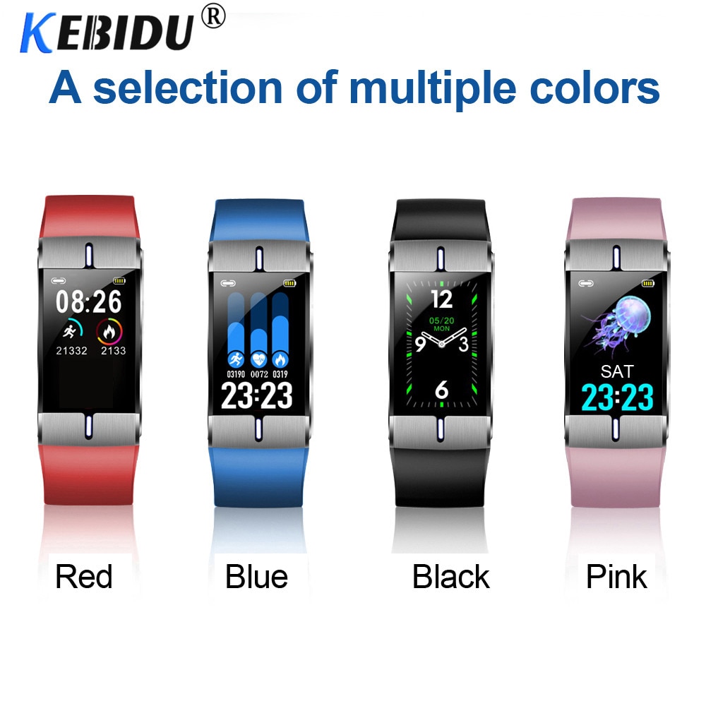 Smartwatch Kebidu - Tkanka Tłuszczowa, Tętno, Ciśnienie Krwi, Prognoza Pogody, Opaska Fitness Android iOS