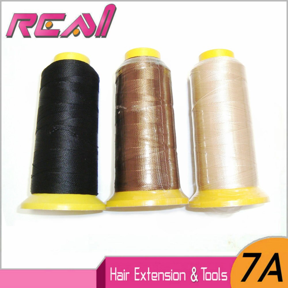 1Pc Hair Weave Thread And 1Pc Hair Weaving Needle , Nylon Hair Weaving Thread And C Type Curved Hair Sewing Needle