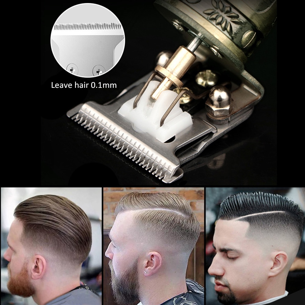 Elektriske hårklippere klippere trådløse klippere voksen barbermaskiner trimmere hjørne retro skulptur barbermaskine frisør