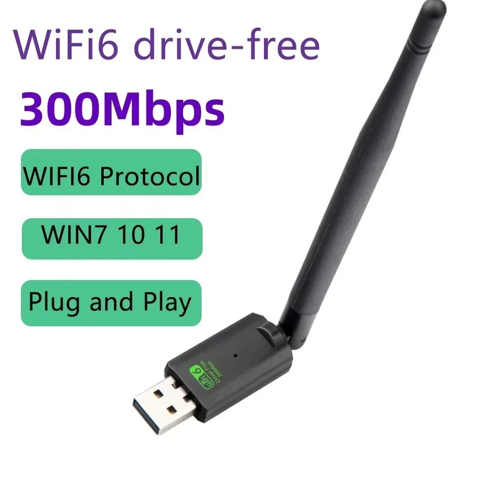 Ax900 usb wifi 6 bluetooth 5.4 adapter 2 in 1 dongle dual band 2,4g & 5 ghz antenna usb network wireless wlan receiver for windows 10/11: White