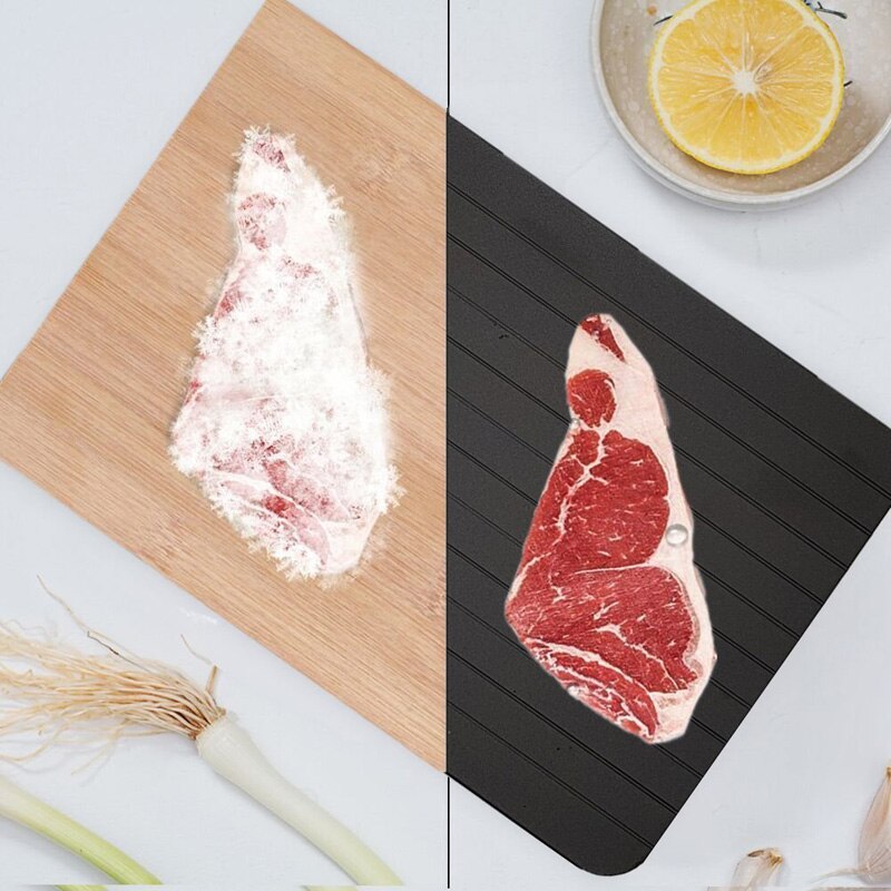 Aluminum quick defrost tray frozen meat thawing fresh and healthy quick defrost board kitchen tool