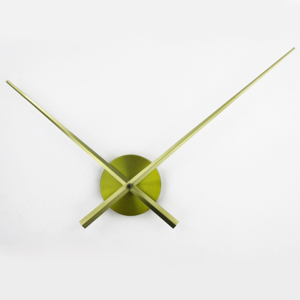 Mecanismo de agujas de reloj de pared grande, accesorios de manos de gran tamaño para reloj de pared 3D, bricolaje, decoración moderna del hogar: gold