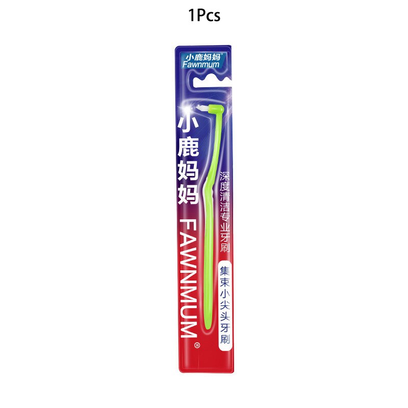 Push-Pull Orthodontic Interdental Brush Soft Bristle Teeth Whitening Dental Cleaning Plastic ToothPick Small Cusp Toothbrush