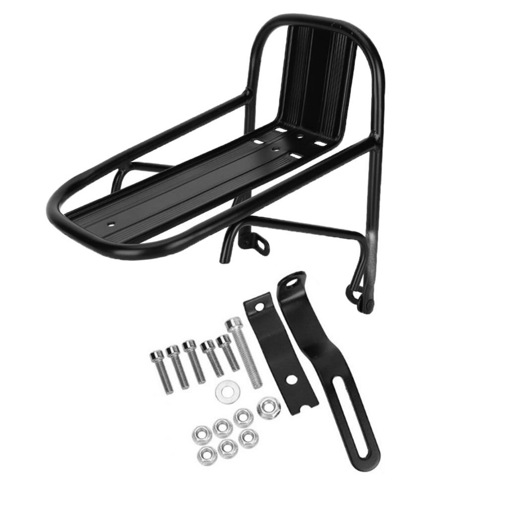 Universele Bike Front Rack Cargo Rack Beugel 15Kg Capaciteit Fiets Apparatuur Zwart Fietsen Volwassen Fietsen Beugel Cyclus Accessorie