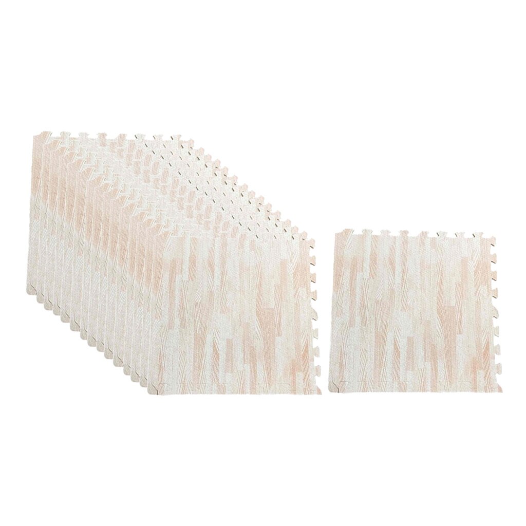 16 Uds. De baldosas gruesas para gimnasio, alfombras de suelo entrelazadas, alfombrillas de espuma suave EVA: White