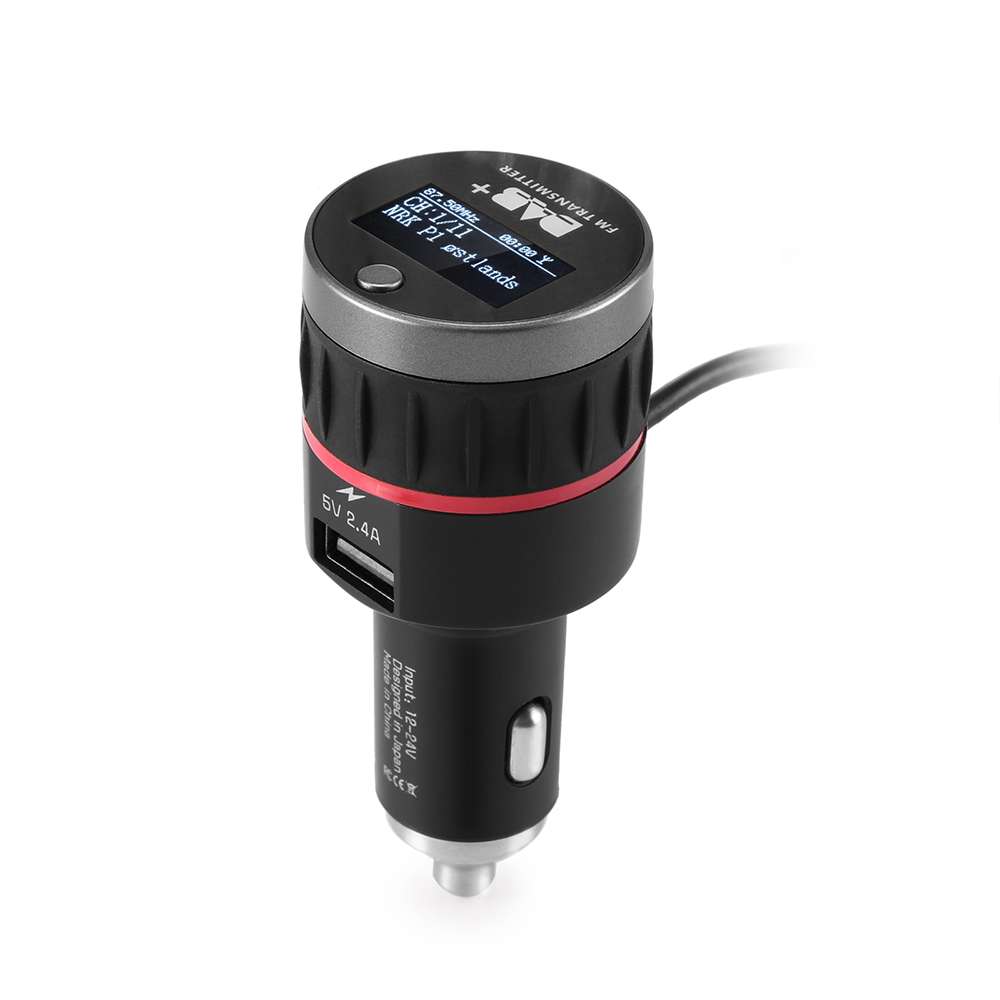 1pc digital dab radiomodtager dab+ med fm-sender funktion cigarettænder interface launcher plug and play biloplader