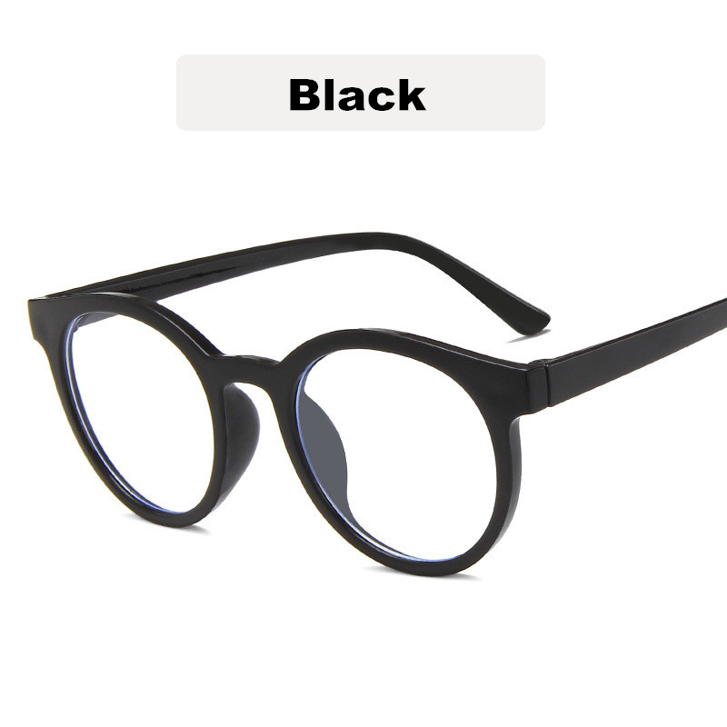Lunettes transparentes Anti-lumière bleue pour enfants, monture rétro, pour ordinateur,: black