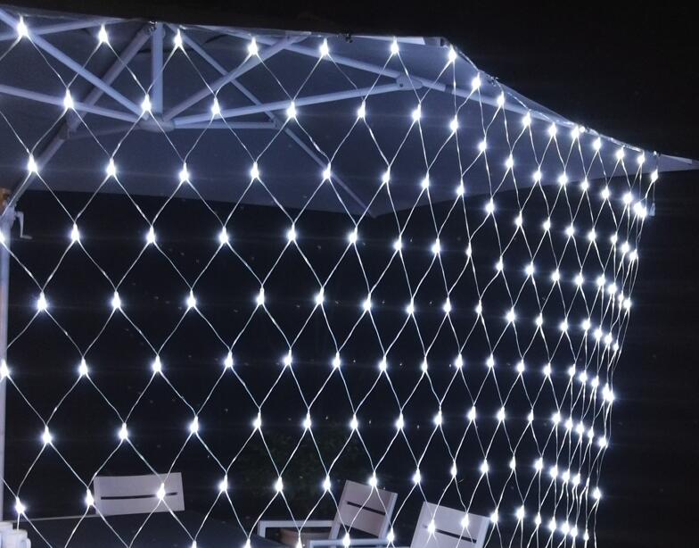 Net Lights LED 1.5X1.5M 3x2M Mesh Fairy String Light Garland Window Curtain Christmas Fairy Light Wedding Party Light: White / 3X2M