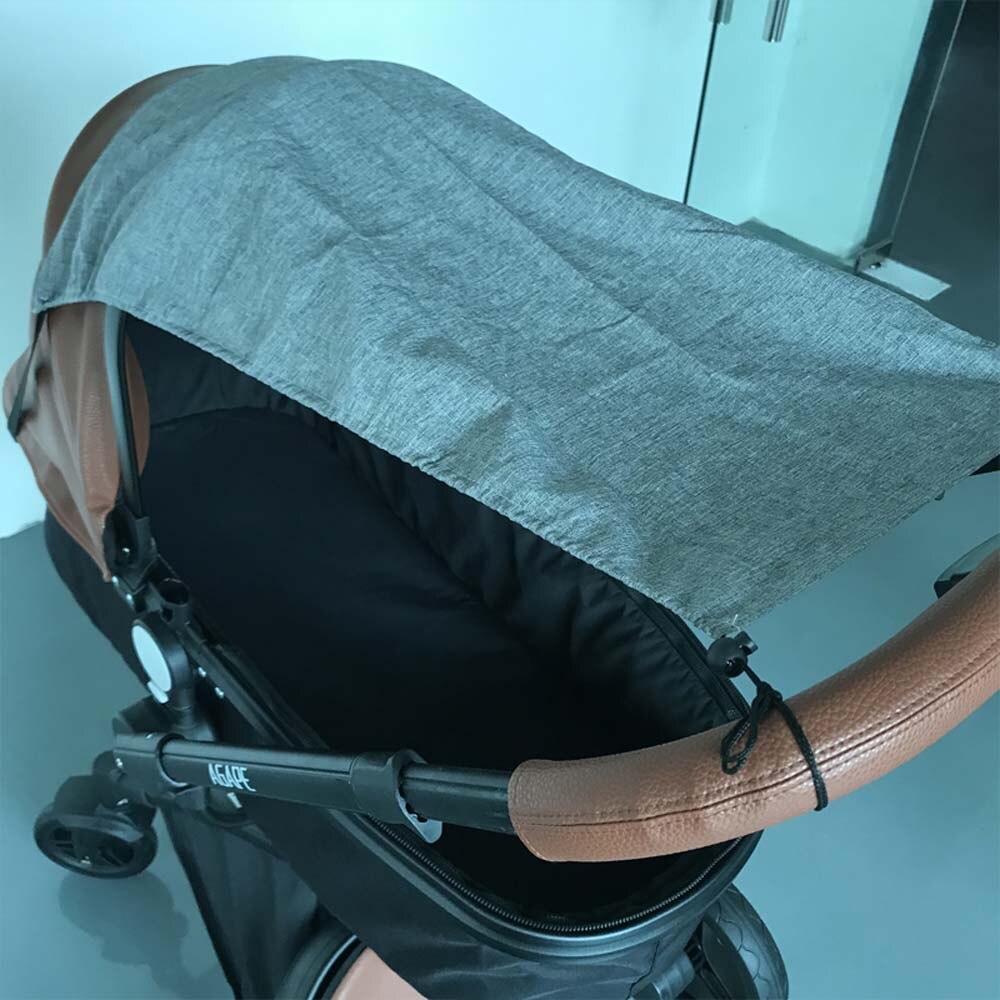 Universal baby klapvogn solsejl anti-uv vandtæt vogn solskærm baldakin til barnevogn tilbehør 30*50*67 cm