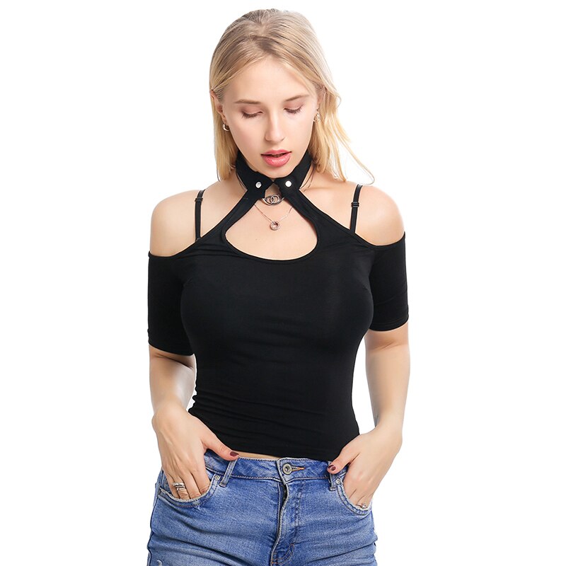Zomer Vrouwen T-shirt Casual Sexy Off Schouder Tee Shirts Korte Mouwen Flexibele Vrouwen Tops Tees Sexy Kleding