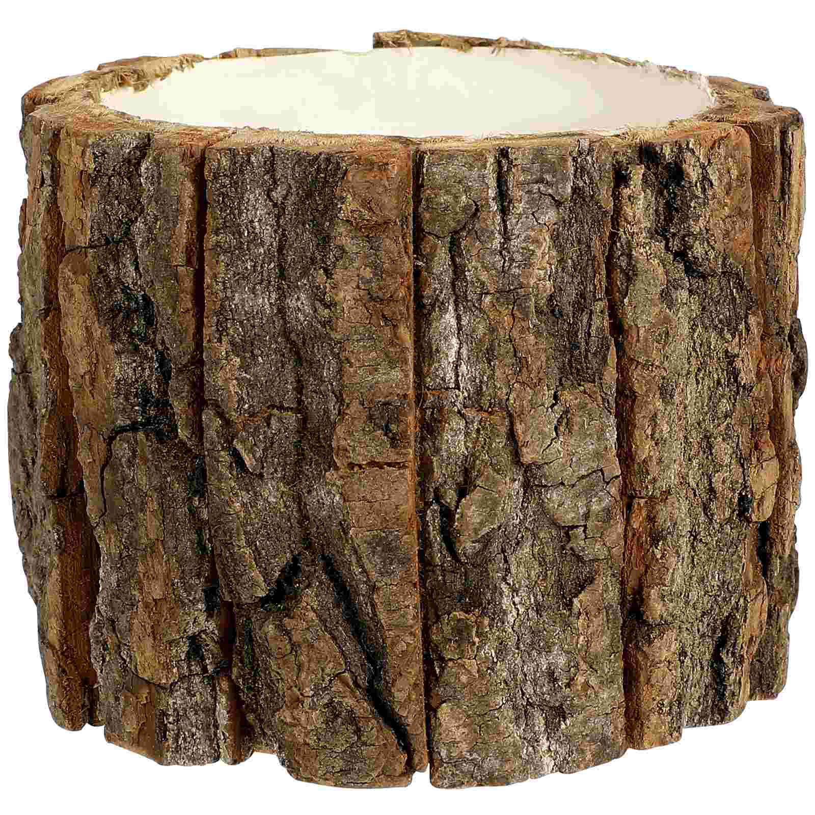 Rustic Waterproof Flower Bucket Plant Pots Small Flower Pots Wood Flower Pots Planter Pots Barrel Planters Home: Default Title