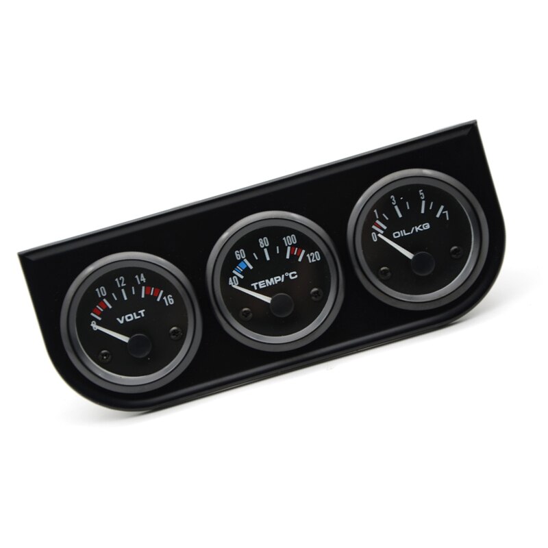 Set Triple Gauge Kit repuestos Sensor eléctrico indicador agua 3 en 1 reemplazo de aceite mecánico