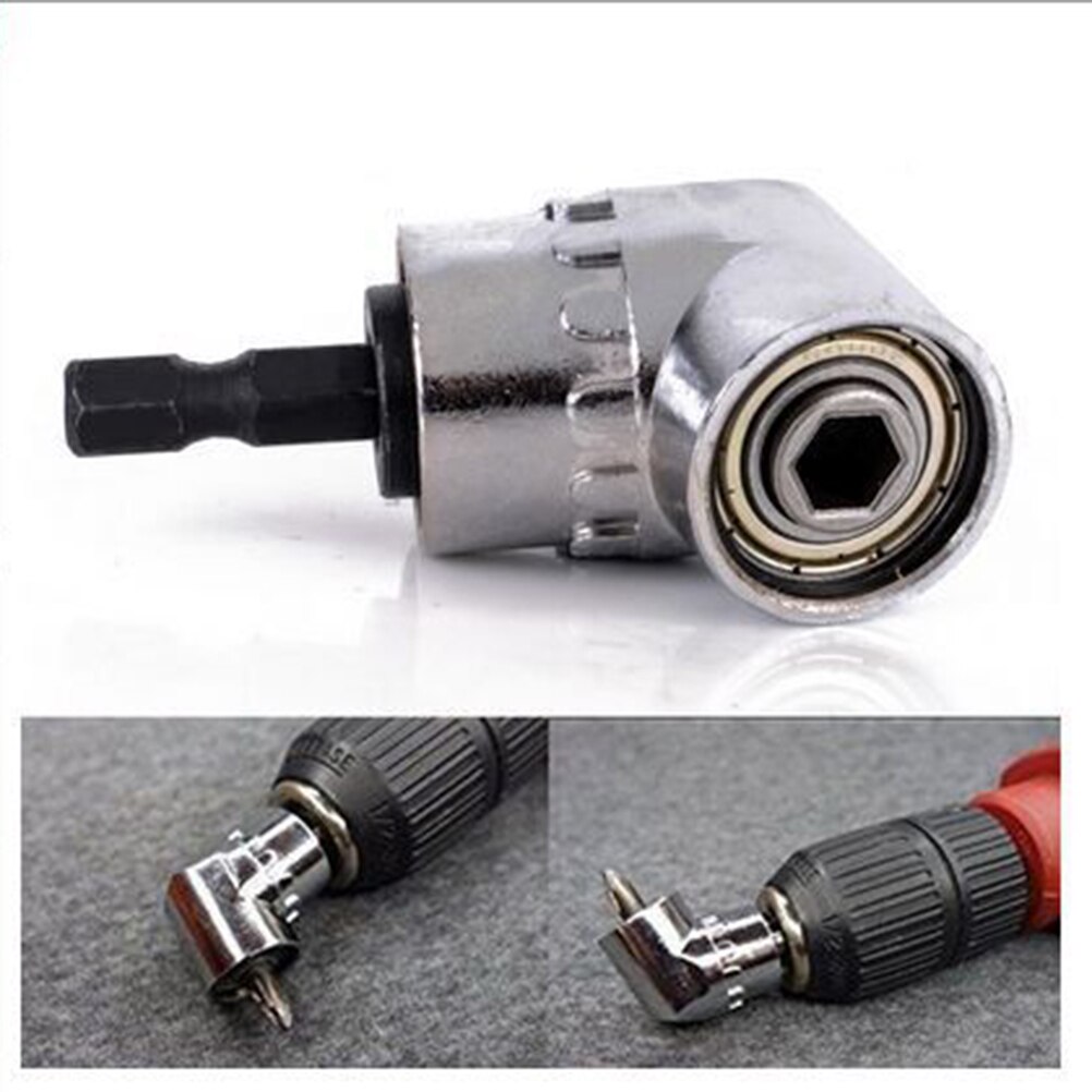 105Degree Screwdriver Bit Holder 1/4"Hex Socket Close Corner Tool Right Angle Drill Extension Shank Driver Drilling Screwdriver