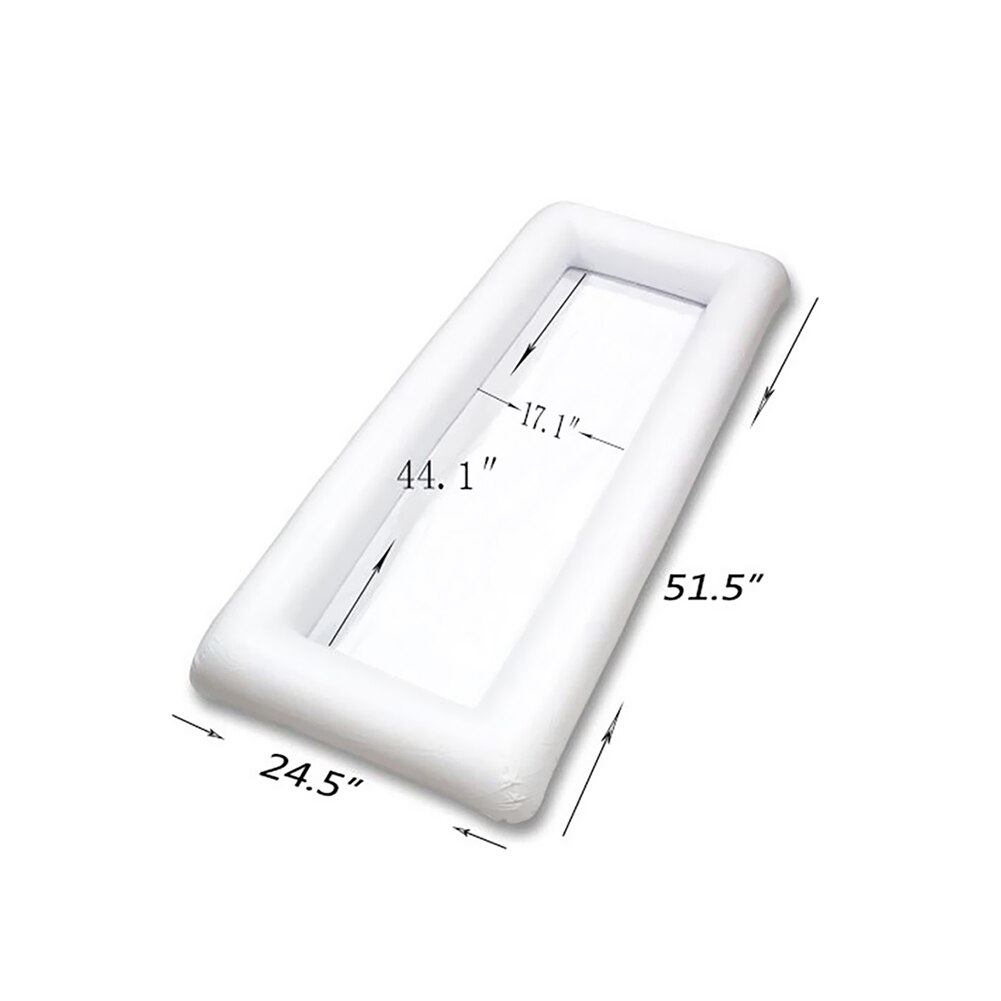 Flotador de piscina inflable para mesa de cerveza, colchón, cubo de hielo, bandeja para Bar de ensalada, soporte para bebidas y alimentos, aire para de agua de verano