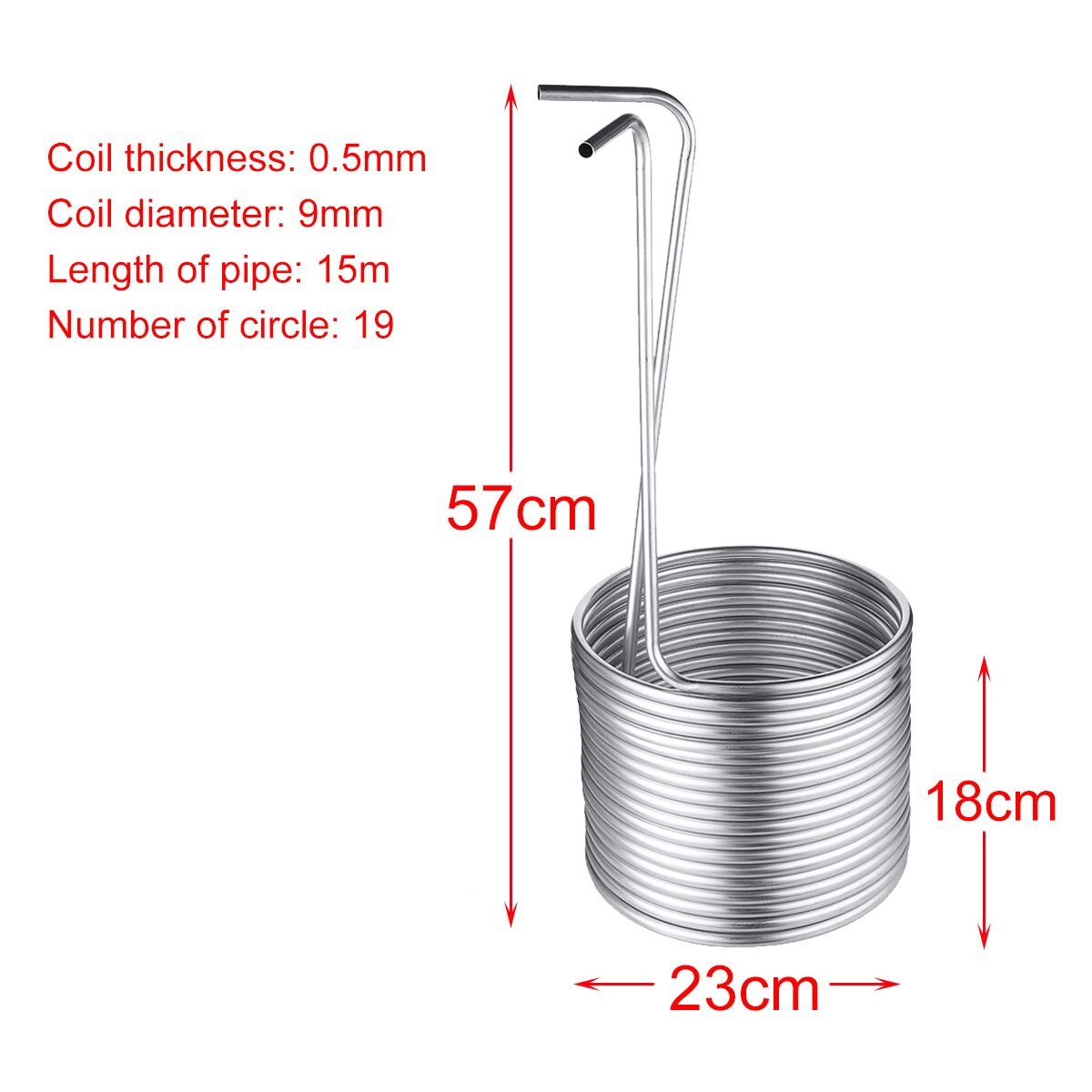 Tubos de refrigeración de acero inoxidable, kegeradores para el hogar, fermentación de mosto, súper eficiente