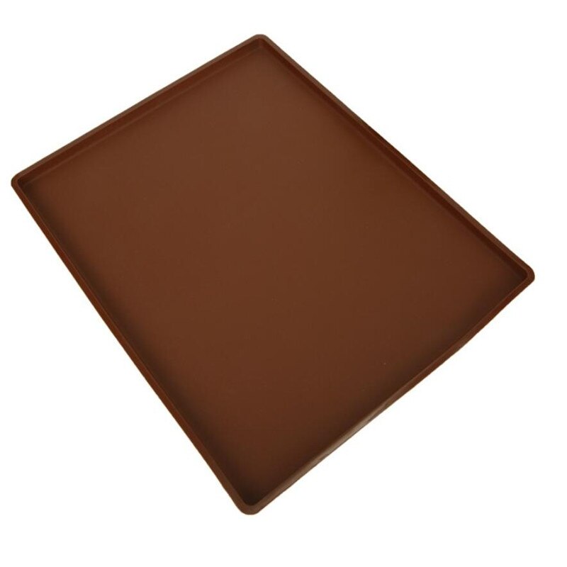 Kleurrijke Silicone Roll Mat Bakken Tapijt Mat Nonstick Cake Roll Mat Cakevorm Pad Keuken Bakplaat Bakken Gebak Gereedschap: Chocolade