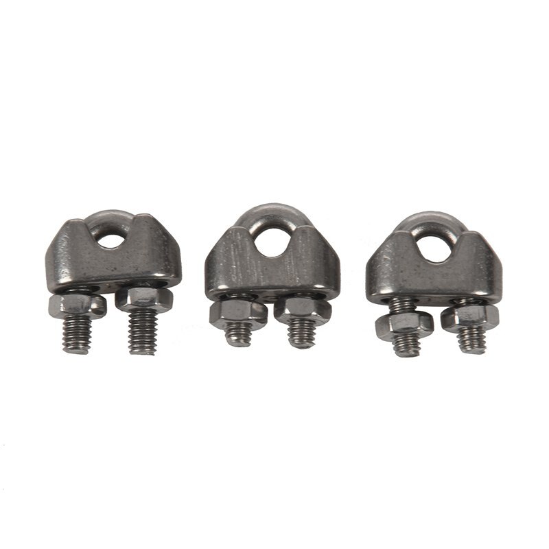 6 Pcs 304 Stainless Steel Saddle Clamp Cable Clip m Wire