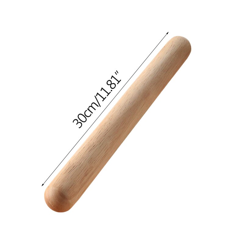 1pc märken träkavel för bakning köksredskap tillbehör tillbehör dumpling nudlar kaka paj verktyg: 30cm