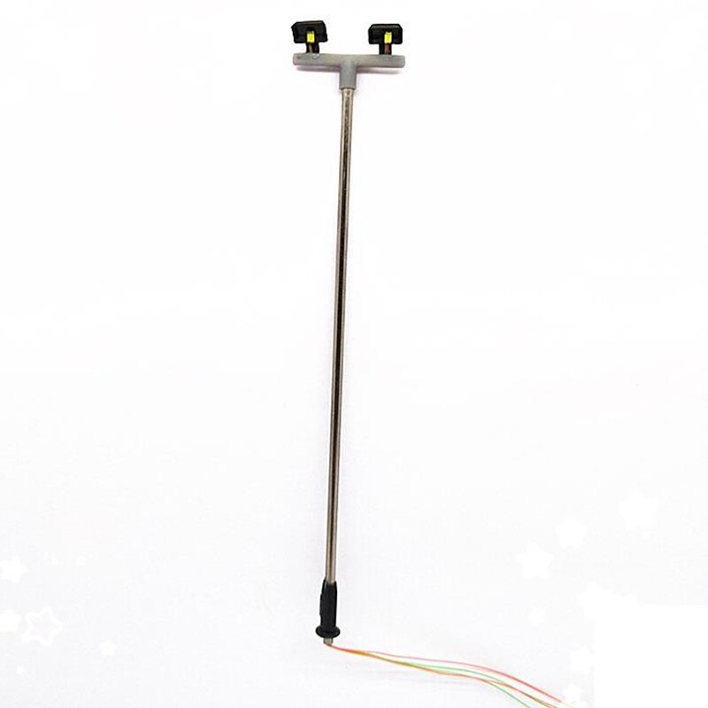 10Pcs 2 Led Street Lamp 1:100 Ho Scale Street Light With 3 Color Traffic Signals Scale Model 6 Led For Diy Sand Table