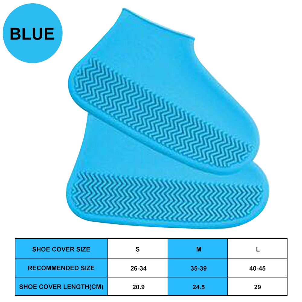 Copriscarpe antipioggia impermeabili Unisex copriscarpe in Silicone impermeabile antiscivolo fondo lavabile scarpe resistenti all'usura stivale da pioggia