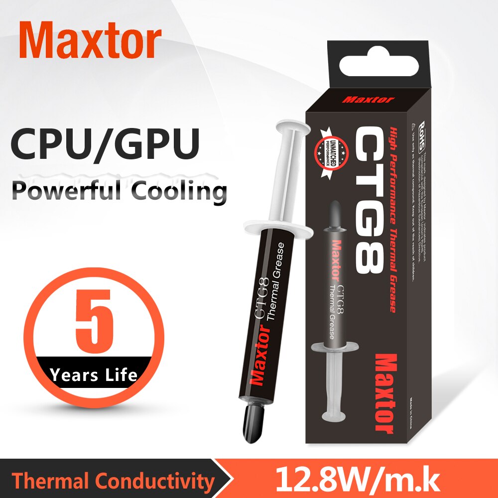 Maxtor CTG8E CPU Thermal paste Cooler Cooling Fan Thermal Compound Paste Grease Heatsink