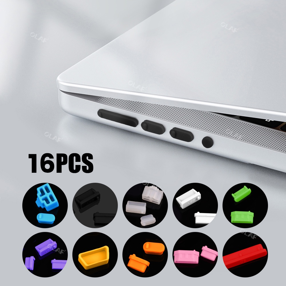 Bouchon Anti-poussière pour ordinateur portable, Interface USB Type C HDMI, couvercle de protection contre la poussière, bouchon Anti-poussière pour accessoires d'ordinateur portable, ensemble de capuchons Anti-poussière