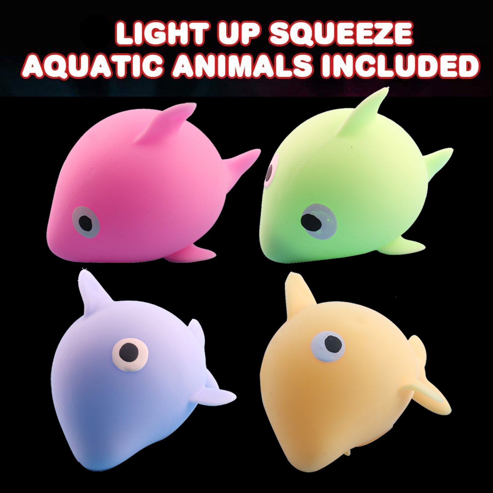 1pc Squeeze Toys 25ml Squishyies Soft Squeeze Toys Press Dolphin ansia giocattoli in rilievo pizzicando per rilasciare lo Stress bambini adulti