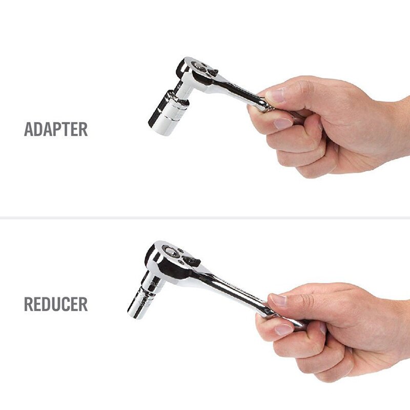 7-Piece Universal Joint Set, Socket Drive Adapter and Reducer Set, 1/4 inch 3/8 inch 1/2 inch Socket Set socket wrench set