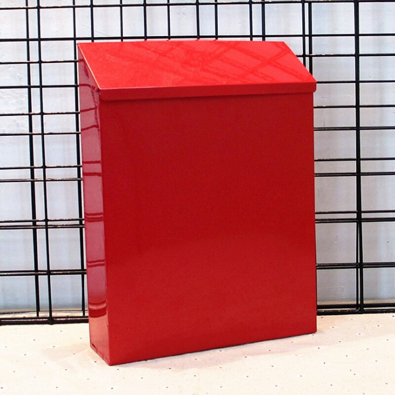 Home Mailbox Garden Mail Box Lockable Post Box with Key Lock Letter Box Outdoor Yard Door Porch Hanging Decoration