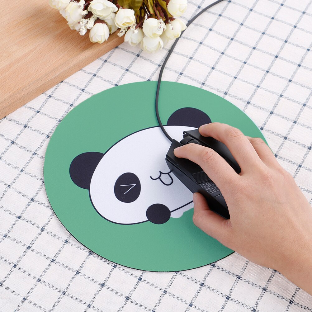 Gaming Mouse Pads Cat Dog Horse Panda Computer Mouse Padding Mat Ultra Soft Natural Rubber Annimal Series Mice Pad Round