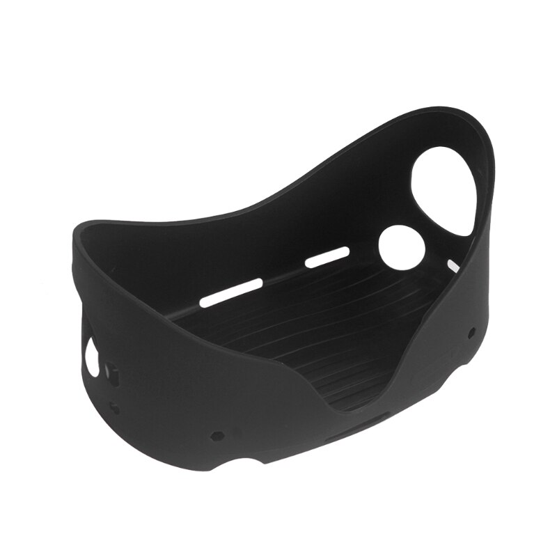 Siliconen Beschermhoes Shell Case Voor Oculus Quest 2 Vr Headset Hoofd Cover Skin Anti-Krassen Voor Oculus Quest 2 Accessoires: Black