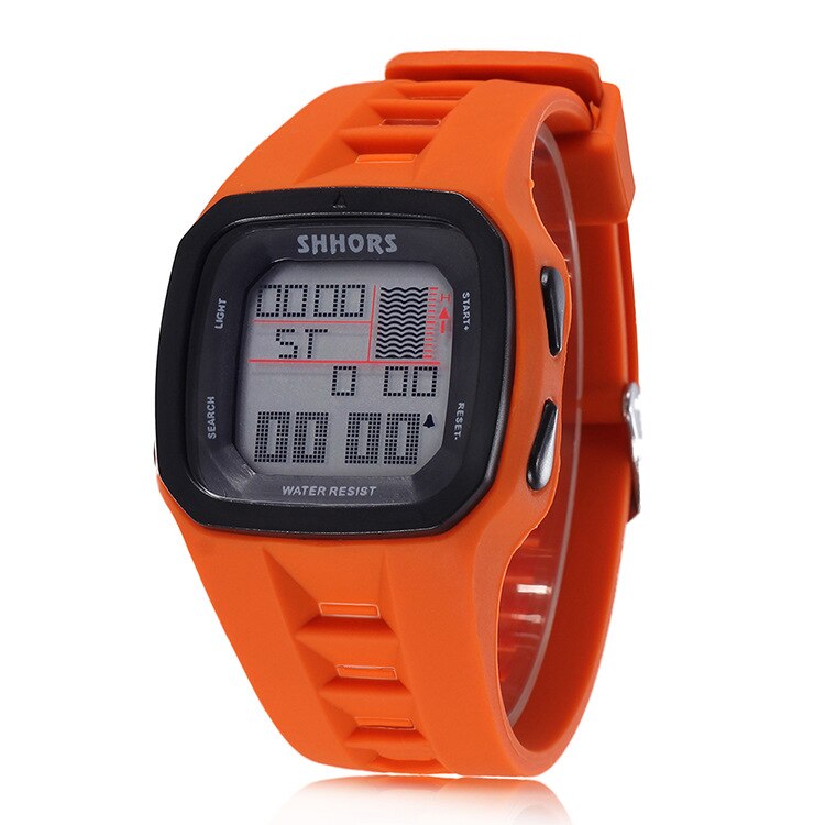 Shhors Horloges Mannen Led Digitale Elektronische Horloges Mannen Sport Horloges Waterdicht Rubber Horloges Reloj Hombre montre homme relogio: 1662215orange