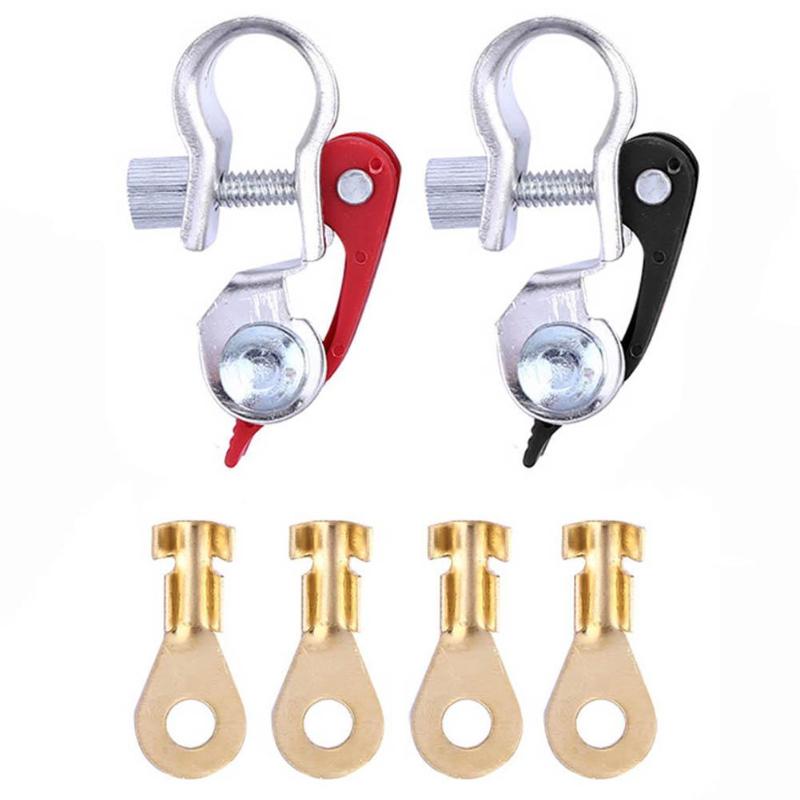 Car Battery Terminal Corrosion Resistance Good Conductivity Negative Positive Clamp Clip Connector Auto Replacement Parts: A
