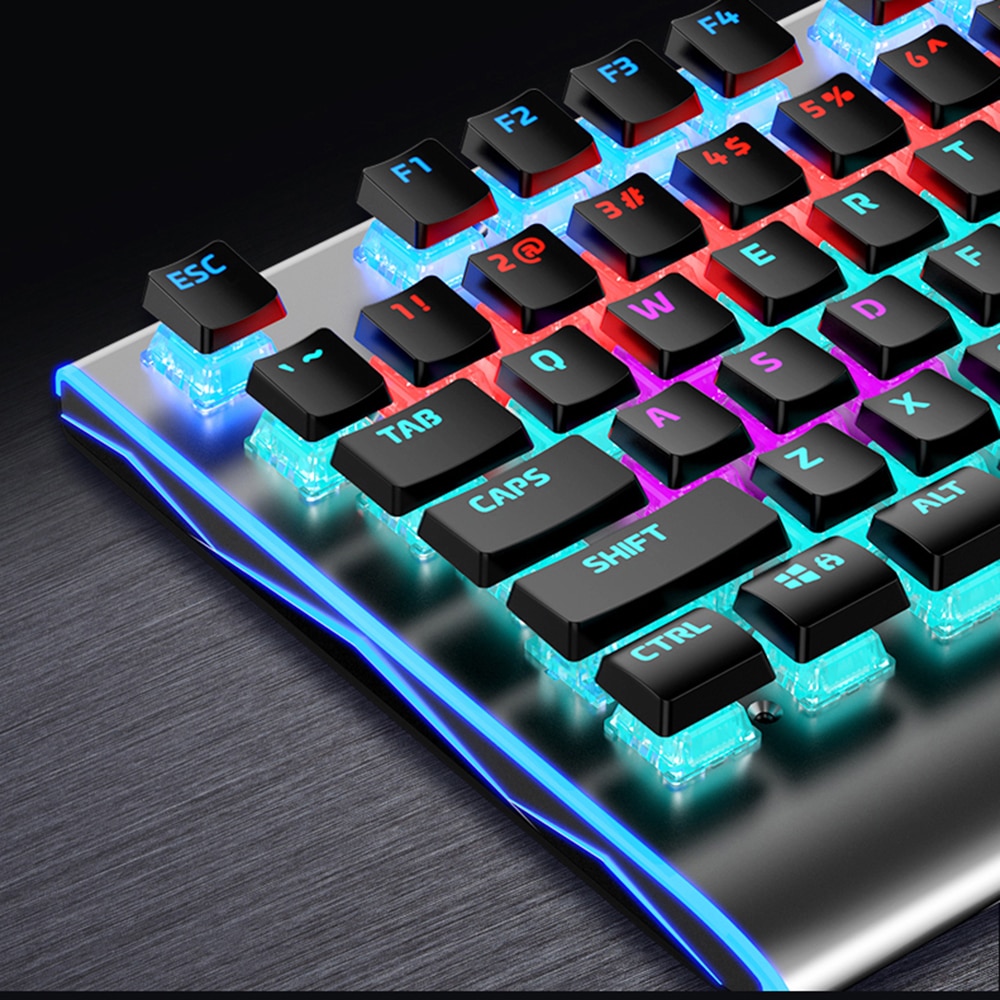 AULA F2099 104-key macro definition gaming laptop desktop multimedia rotary button mechanical gaming keyboard keyboard