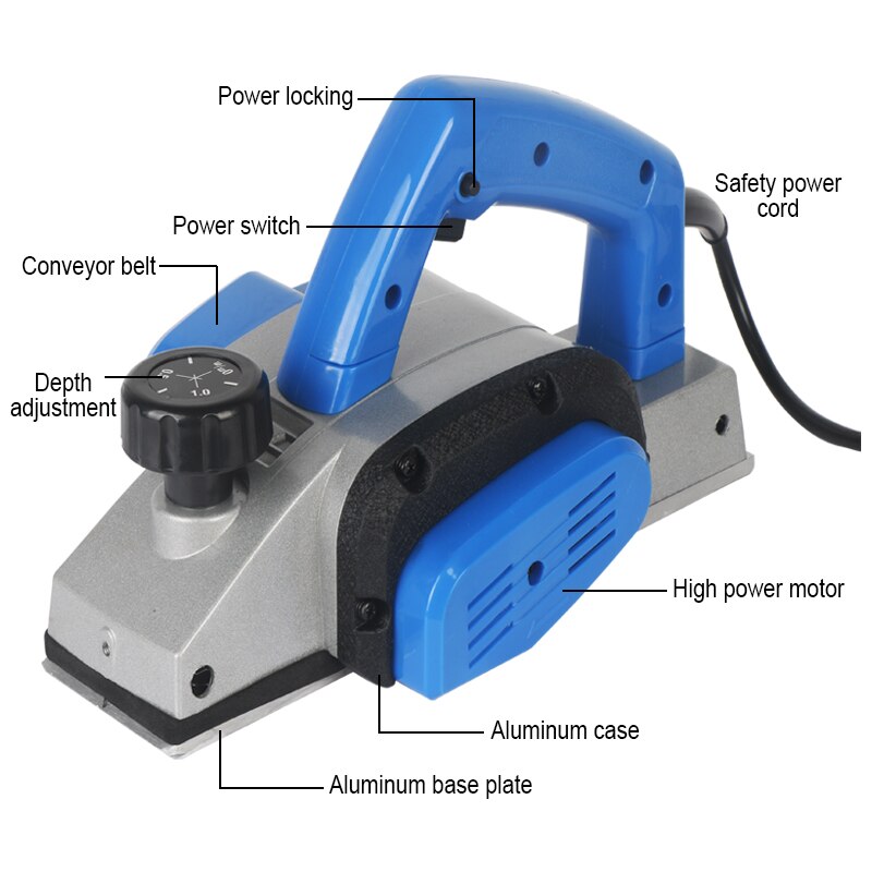 Woodworking Portable Electric Planer Electric Planer Multifunctional Small Mini Household Planer Electric Planer