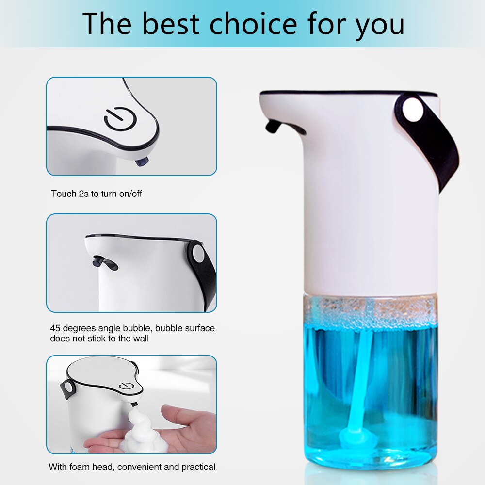 KENAIPU Automatic Foam Soap Dispenser 320ml Intelligent foam USB Charge Touchless Infrared Sensor Liquid Hand Washing Machine