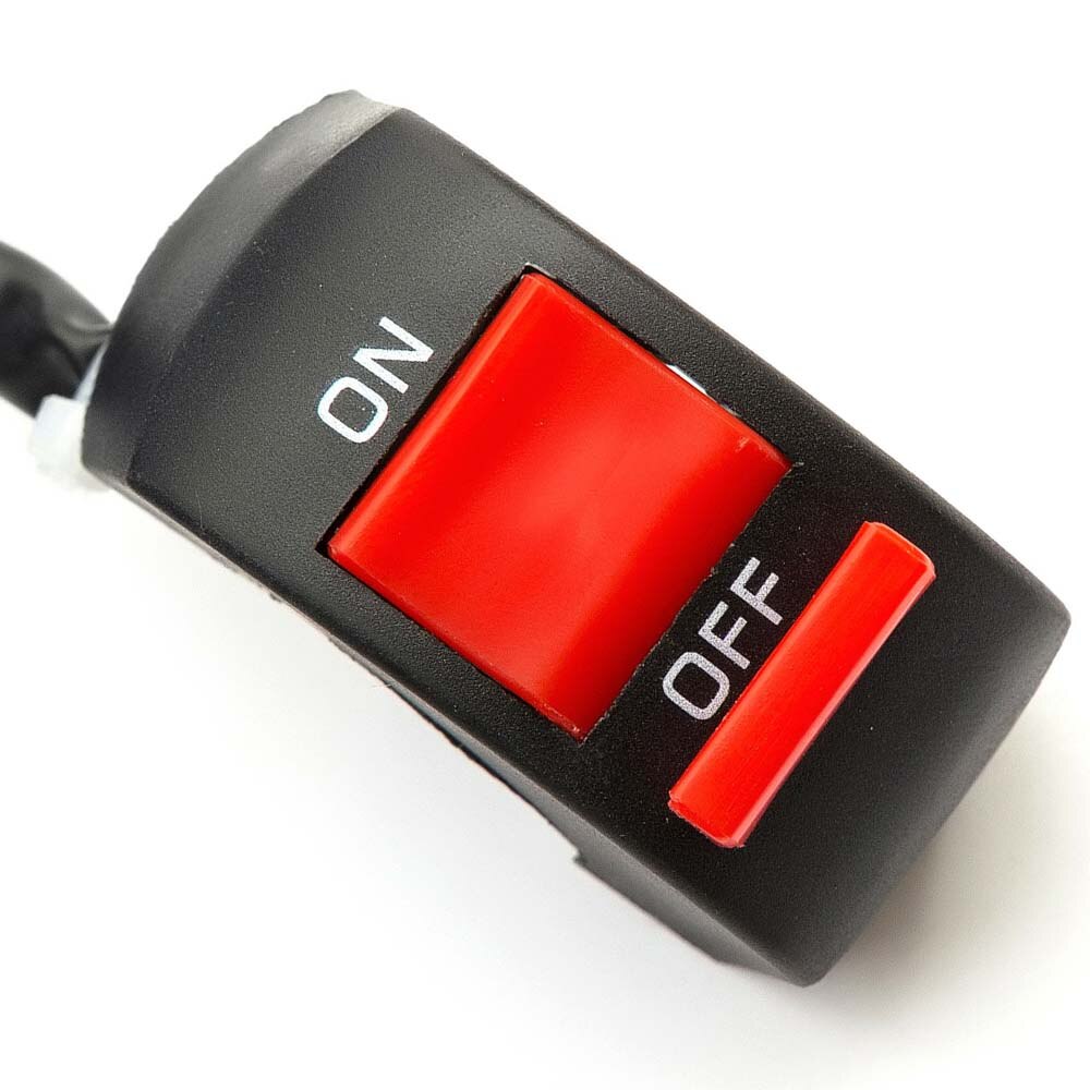 Botón de encendido y apagado para Mini Moto Quad, interruptor de apagado y apagado, faro del motor, accesorios de motocicleta, ATV, 22mm, 7/8 pulgadas, 1 ud.