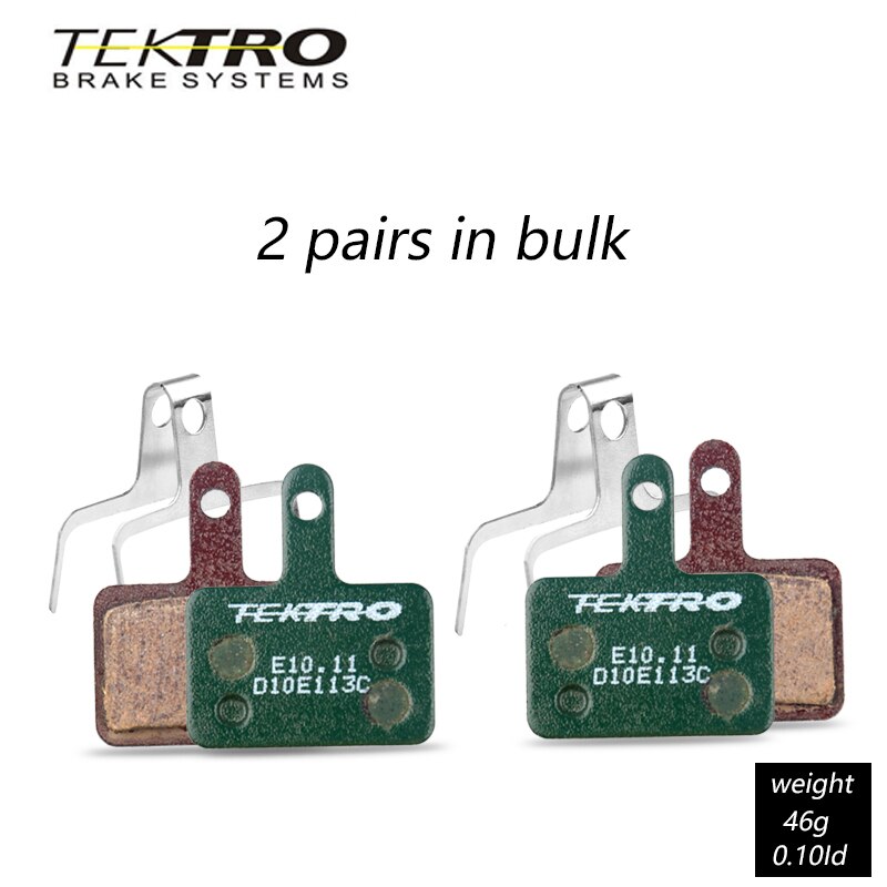 TEKTRO E 10,11-pastillas de freno para bicicleta de montaña, accesorio para shimano MT200, M355, M395, M415, M285, M286 y M280: 2 pair no box