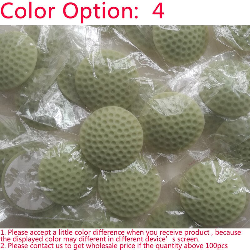 Soft Rubber Pads To Protect The Wall Self Adhesive Door Stopper Golf Modelling Door Fender Sticker -White/Green/Blue/Pink/Purple: Green / 15 Pieces