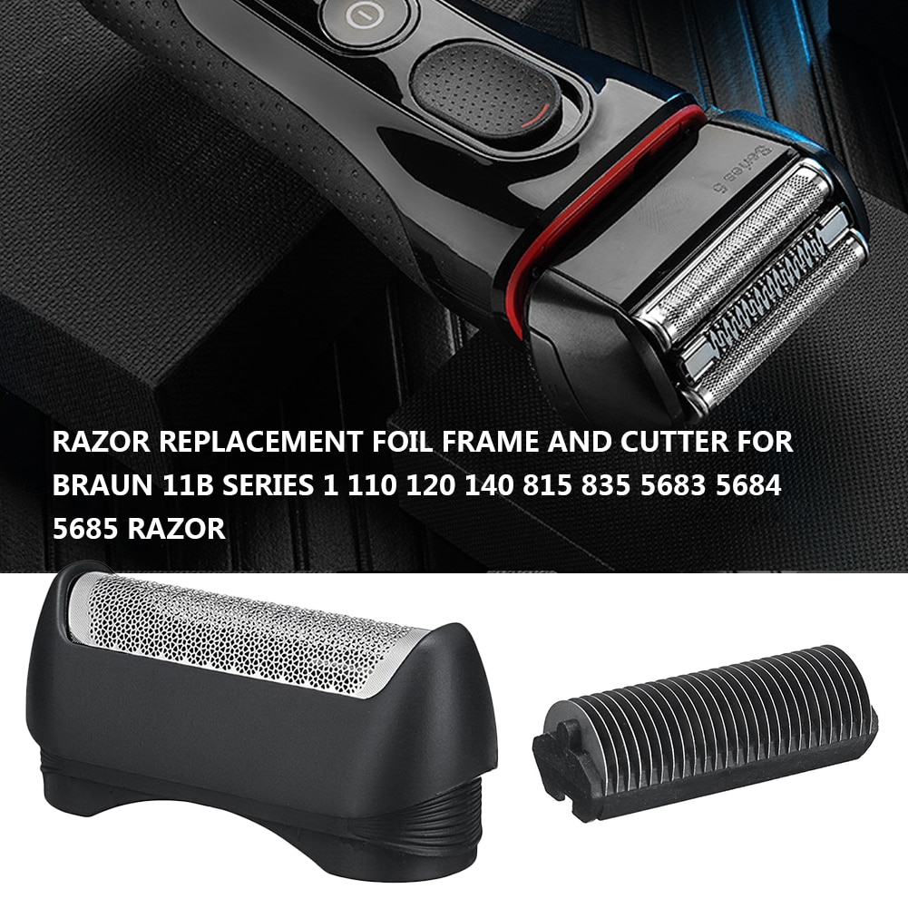 Newest Trimming Set Razor Replacement Foil And Cutter For Braun 11B Series 1 110 120 140 815 835 5683 5684 5685 Razor 25