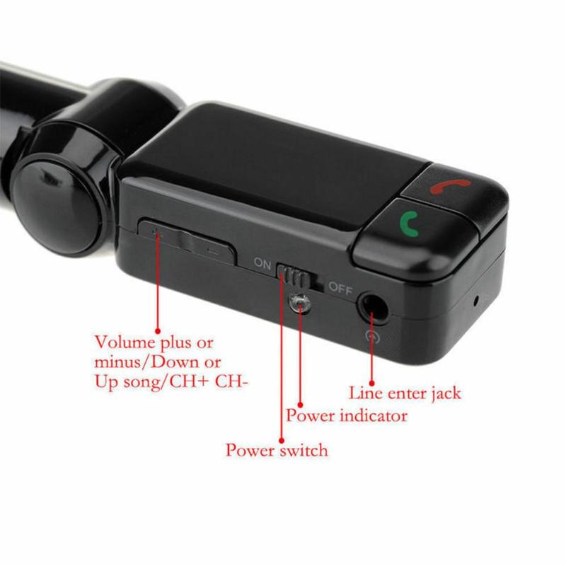 FM Modulator Auto MP3 Spieler Freihändiger Drahtloser Bluetooth Bausatz Fm Sender LED Auto Mp3 Spieler USB Ladegerät Auto Zubehör