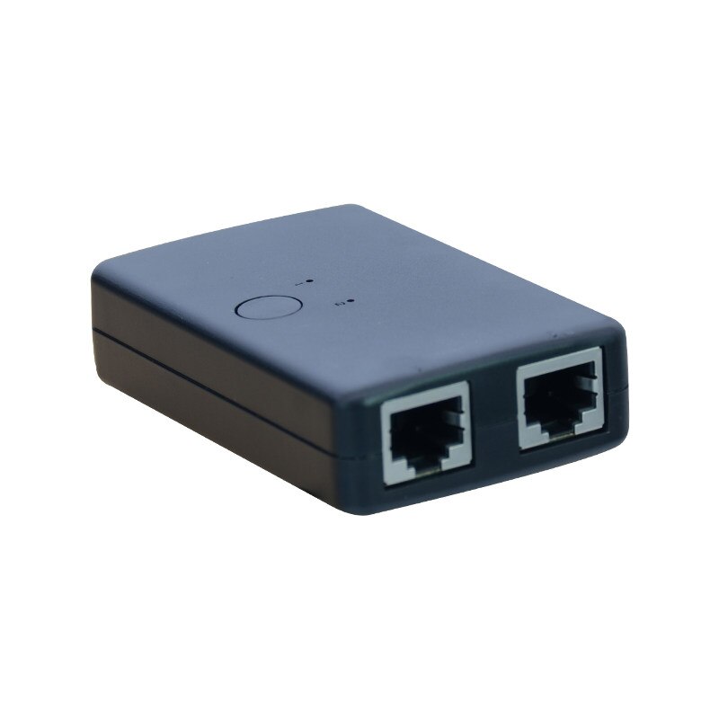 2 Port RJ45 Network Switch Electronic Network Cable Sharing Device Internal and External 2 input 1output