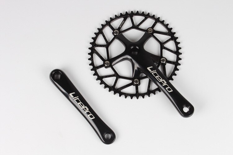 Litepro Bici Pieghevole 170 millimetri Guarnitura 130bcd Catena di Riciclaggio Della Bicicletta-anelli Manovella Set 50-58t
