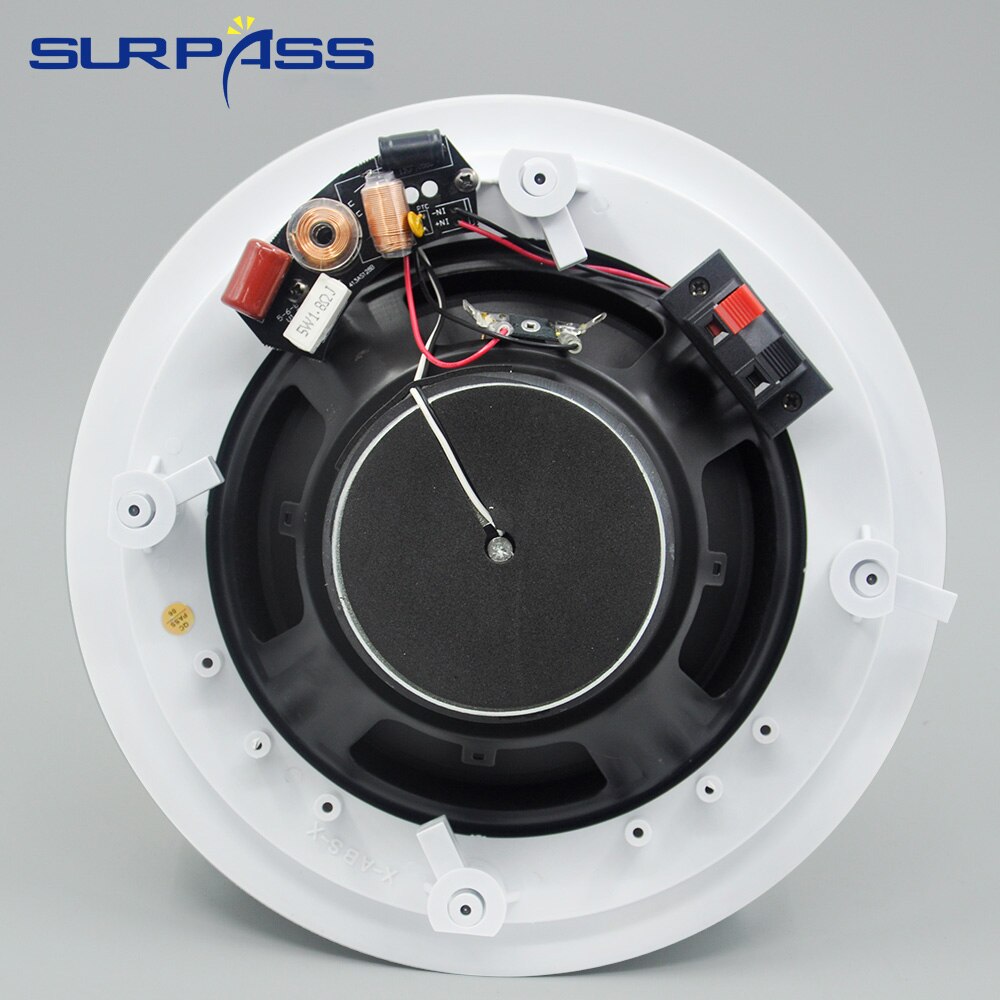 Home Coaxial Input In-ceiling Speaker Systems 8" Meeting Room Background Music Loudspeaker